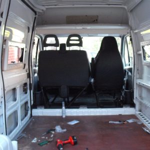 Windows fitted Citroen Relay campervan